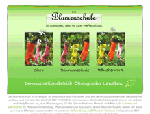 Tablet Screenshot of blumenschule.de